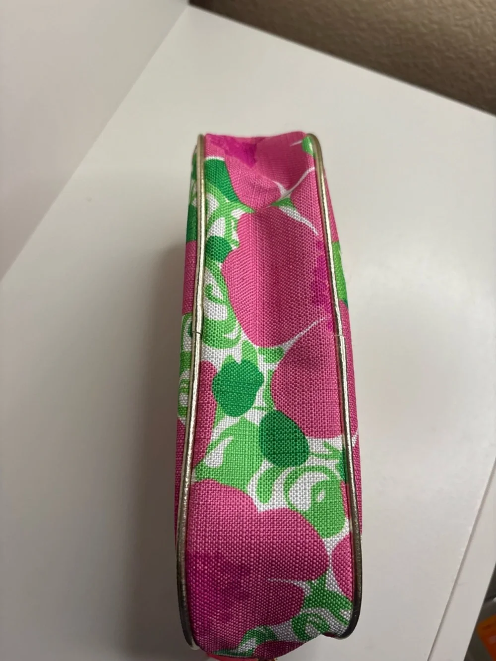 Lilly Pulitzer x Estée Lauder Floral Makeup Bag Pink Green Cosmetic Travel Case